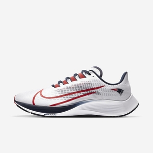 Chaussure De Running Nike Air Zoom Pegasus 37 (New England Patriots) Blanche 9526-314 White/Pure Platinum/College Navy/University Red Homme | OTY-60590346